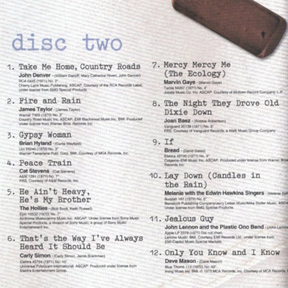 Time Life Singers & Songwriters - 60s & 70s - Collection 2: 5 Double CD Sets!! - Picture 10 of 16